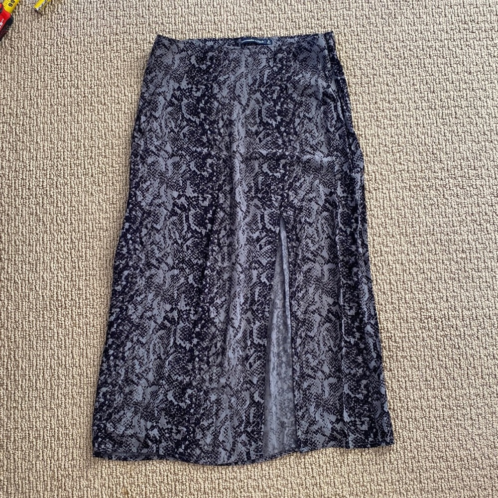Abercrombie & Fitch snake skin skirt